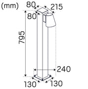 Hide-a-lite Cone Pillar mått